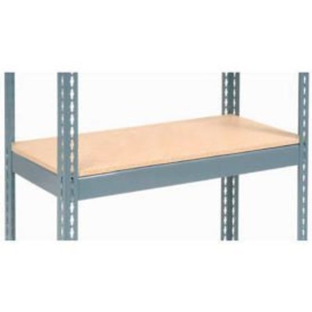 GLOBAL EQUIPMENT Additional Shelf Level Boltless Wood Deck 48"W x 24"D - Gray 601913